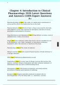 Chapter 4&colon; Introduction to Clinical  Pharmacology 2026 Latest Questions  and Answers &lpar;100&percnt; Expert Answers&rpar;  A&plus;