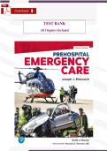 Prehospital Emergency Care &lpar;12th Edition&comma; Mistovich & Karren&rpar; &ndash; Verified Test Bank & Study Guide &lpar;All Chapters Included&rpar;