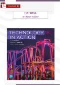 Technology in Action &lpar;18th Edition&comma; Evans&comma; Martin & Poatsy&rpar; &ndash; Verified Test Bank & Study Guide &lpar;Chapters 1&ndash;13&rpar;