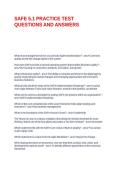 SAFE 5&period;1 PRACTICE TEST QUESTIONS AND ANSWERS
