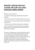 EMERGENCY MEDICINE SAEM EXAM ACADEMIC PREP SCRIPT 2026 TESTED KNOWLEDGE VERIFIED ANSWERS