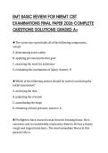 EMT BASIC REVIEW FOR NREMT CBT EXAMINATIONS FINAL PAPER 2026 COMPLETE QUESTIONS SOLUTIONS GRADED A&plus;