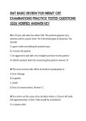 EMT BASIC REVIEW FOR NREMT CBT EXAMINATIONS PRACTICE TESTED QUESTIONS 2026 VERIFIED ANSWER KEY