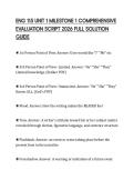 ENG 115 UNIT 1 MILESTONE 1 COMPREHENSIVE EVALUATION SCRIPT 2026 FULL SOLUTION GUIDE