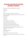 CSE 360 FINAL EXAM &vert; VERIFIED STUDY &vert; QUESTIONS AND ANSWERS &vert; 2026 UPDATES