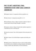 ENG 115 UNIT 1 MILESTONE 1 FINAL SUBMISSION STUDY SHEET 2026 COMPLETE ANSWER KEY