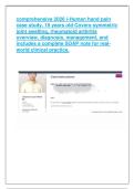 comprehensive 2026 i-Human hand pain case study&period; 16 years old Covers symmetric joint swelling&comma; rheumatoid arthritis overview&comma; diagnosis&comma; management&comma; and includes a complete SOAP note for real-world clinical practice&period;