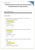 Test Bank Solutions for Primary Care Advanced Practice Nursing 5th Edition by Dunphy test bank