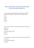 NURS 318 EXAM 4 &lpar; 2026-2027&rpar; QUESTIONS AND ANSWERS GRADED A&plus;