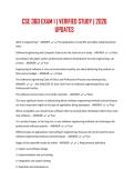 CSE 360 EXAM 1 &vert; VERIFIED STUDY &vert; 2026 UPDATES