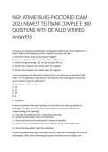 NGN ATI Med-Surg Proctored Exam &vert; 2026&sol;2027 Complete Test Bank 300 Questions