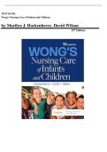 Test Bank for Wong&rsquo;s Nursing Care of Infants and Children 12th Edition by Marilyn J&period; Hockenberry and David Wilson
