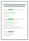 NR 548 Exam 2 Questions with Correct Answers 100&percnt; Verified 2026 Guide