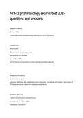 NR341 Pharmacology Exam &vert; 2026&sol;2027 Questions & Answers &lpar;Converted&rpar;