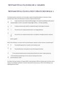 NRNP 6645 Final Exam &vert; 2026&sol;2027 Questions & Answers Latest Update