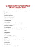 CSE 360 QUIZ &vert; VERIFIED STUDY &vert; QUESTIONS AND ANSWERS &vert; 2026 STUDY UPDATES