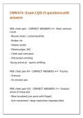 CMN 574 - Exam 1 QG -1 questions with answers