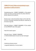 CMN 574 Unit 2 Musculoskeletal exam questions with answers