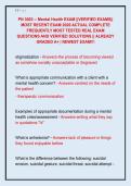 PN 3003 -- Mental Health EXAM &vert;&vert;VERIFIED EXAMS&vert;&vert;  MOST RECENT EXAM 2026 ACTUAL COMPLETE  FREQUENTLY MOST TESTED REAL EXAM  QUESTIONS AND VERIFIED SOLUTIONS &vert;&vert; ALREADY  GRADED A&plus; &vert; NEWEST EXAM&excl;&excl;&excl; 