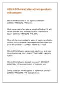HESI A2 Chemistry Nurse Hub questions with answers