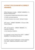 AZ POST CFE 2 EXAM WITH CORRECT ANSWERS