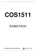 COS1511 EXAM PACK 2026