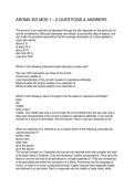 AROMA 303 MOD 1 &ndash; 2 QUESTIONS & ANSWERS