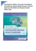 Test Bank For Varcarolis' Foundations of Psychiatric-Mental Health Nursing A Clinical Approach&comma; 9th Edition by Margaret Jordan Halter All Chapter 1-36&comma; Updated with All Questions and Rationales Answers