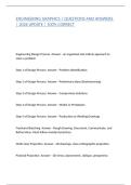 ENGINEERING GRAPHICS &vert; QUESTIONS AND ANSWERS &vert; 2026 UPDATE &vert; 100&percnt; CORRECT