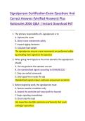 Signalperson Certification Exam Questions And  Correct Answers &lpar;Verified Answers&rpar; Plus  Rationales 2026 Q&A &vert; Instant Download Pdf 