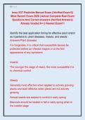 Iowa 3OT Pesticide Manual Exam &vert;&vert;Verified Exam&excl;&excl;&vert;&vert;  Most Recent Exam 2026 &vert; Actual Complete Real Exam  Questions And Correct Answers &lpar;Verified Answers&rpar;  Already Graded A&plus; &vert;&vert; Newest Exam&excl;&excl;&excl; 