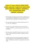 Ammo 51 Course MV-DL EXAM STUDY  GUIDE 2026&sol;2027 COMPLETE QUESTIONS  WITH VERIFIED CORRECT ANSWERS &vert;&vert;  100&percnt; GUARANTEED PASS  <NEWEST VERSION> 