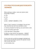 CCO PRACTICE EXAM QUESTIONS WITH ANSWERS