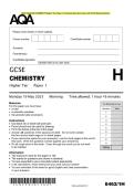 2025 AQAGCSE CHEMISTRY Higher Tier Paper 1 Combined Question Paper with Final Marking Scheme