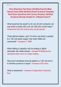 Esco Electrical Test Exam &vert;&vert;Verified Exam&excl;&excl;&vert;&vert; Most  Recent Exam 2026 &vert;&vert;Verified Exam&excl;&excl;&excl;&vert;&vert; Actual Complete  Real Exam Questions And Correct Answers &lpar;Verified  Answers&rpar; Already Graded A&plus; &vert;&vert; Newest Exam&excl;&excl;&excl; 