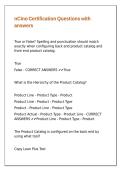 nCino Certification Questions with answers