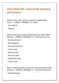 nCino Retail 201 - Exam Guide questions with answers