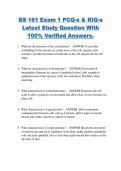 BS 161 Exam 1 PCQ-s & RIQ-s  Latest Study Question With  100&percnt; Verified Answers&period;