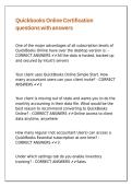 Quickbooks Online Certification questions with answers