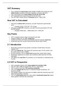 NOTES FOR VALUE-ADDED TAX  LEARNING UNIT 1&lpar;TAX3761&rpar;