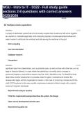 WGU - Intro to IT - D322 - Full study guide sections 2-8 questions with correct answers 2025&sol;2026
