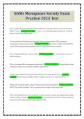NAMs Menopause Society Exam Practice 2025 Test