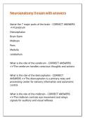Neuroanatomy II exam with answers&period;
