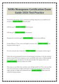 NAMs Menopause Certification Exam Guide 2026 Test Practice