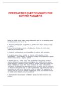 PPR PRACTICE QUESTIONS WITH THE CORRCT ANSWERS&period;