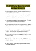 NR 576 Study Questions With  Verified Answers 