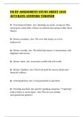 FICEP ASSESSMENT STUDY SHEET 2026 ACCURATE ANSWERS VERIFIED