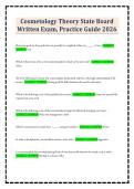 Cosmetology Theory State Board Written Exam&comma; Practice Guide 2026