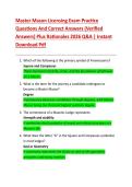 Master Mason Licensing Exam Practice  Questions And Correct Answers &lpar;Verified  Answers&rpar; Plus Rationales 2026 Q&A &vert; Instant  Download Pdf 