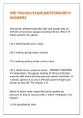 ASE T4 brakes EXAM QUESTIONS WITH ANSWERS&period;